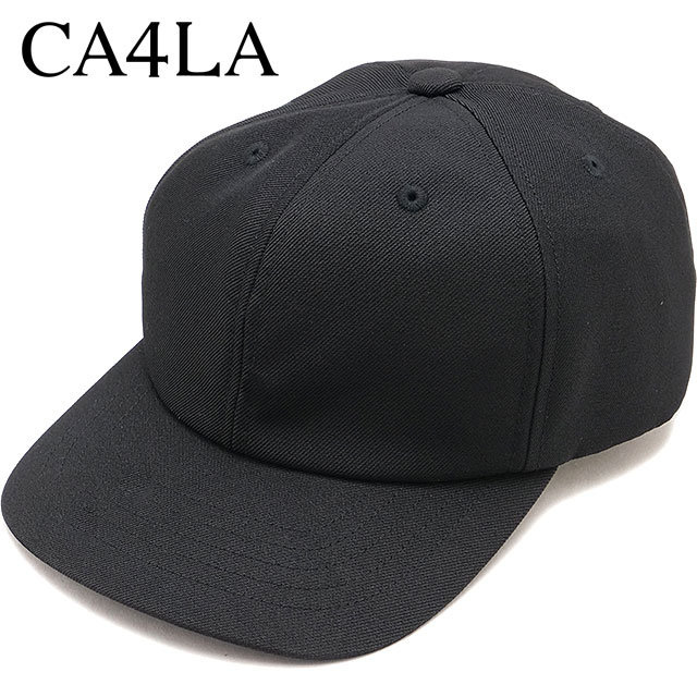 カシラ CA4LA ウォッシャブル ベースボールキャップ [ZKN02644 SS26] WASHABLE ZV 6P CAP13 メンズ・レディース ユニセックス 帽子 7パネル シンプル ベーシック ブラック BLACK 正規取扱店