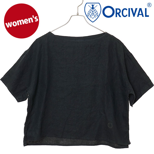 オーシバル ORCIVAL レディース ボートネックプルオーバー [OR-B0388-YLM SS26] BOAT NECK PULLOVER トップス カットソー 半袖シャツ グレー CHARCOAL 【メール便可】 正規取扱店