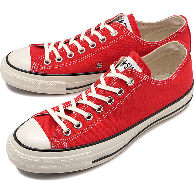 コンバース CONVERSE スニーカー メンズ オールスター エイジド ローカット [31318031 SS26Q2] ALL STAR AGED OX 靴 シューズ レッド SIGNAL-RED 正規取扱店