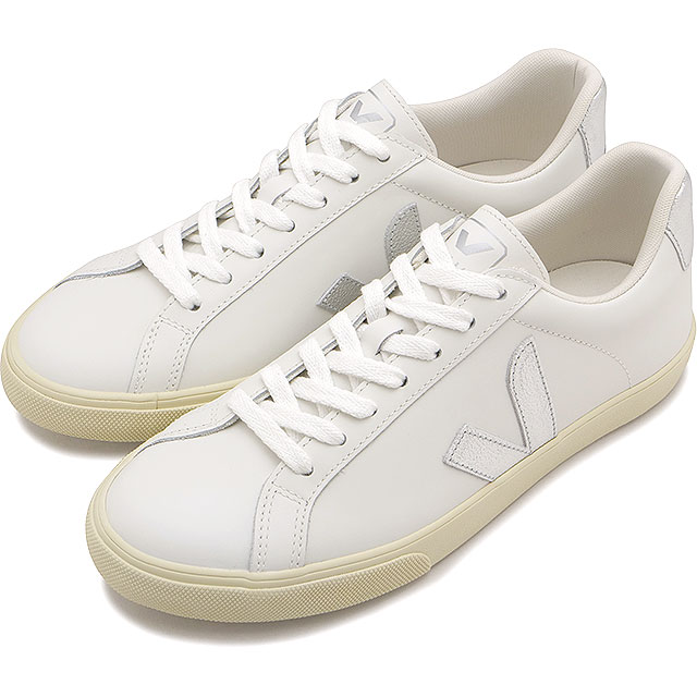 【4/20限定 最大P28倍】ヴェジャ VEJA スニーカー レディース エスプラー ロゴ [EO0203883 SS26] ESPLAR LOGO 靴 レザーシューズ 白 WHITE/SILVER 正規取扱店