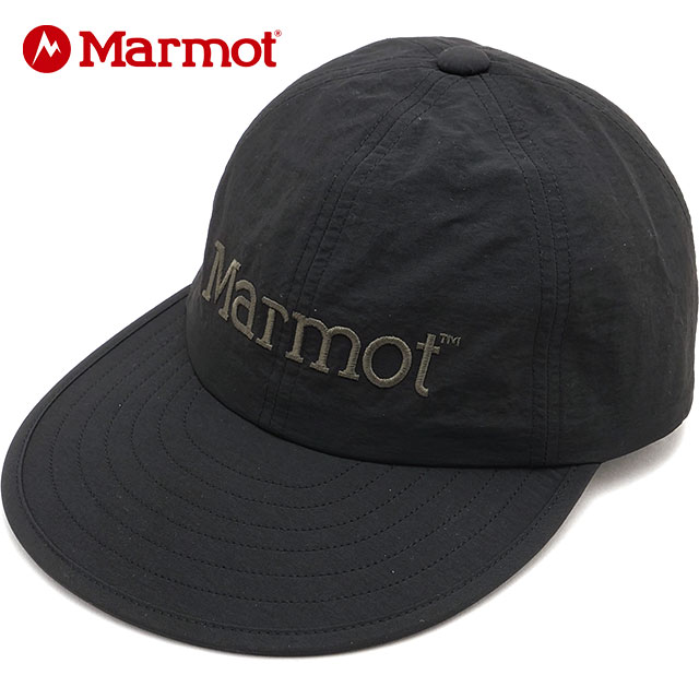 マーモット Marmot マーモットロングビルキャップ [MTSS25UHG205 SS26] Marmot Long Bill Cap メンズ・レディース ユニセックス 帽子 UVカット サイズ調整可能 黒 BLACK 【メール便可】 正規取扱店
