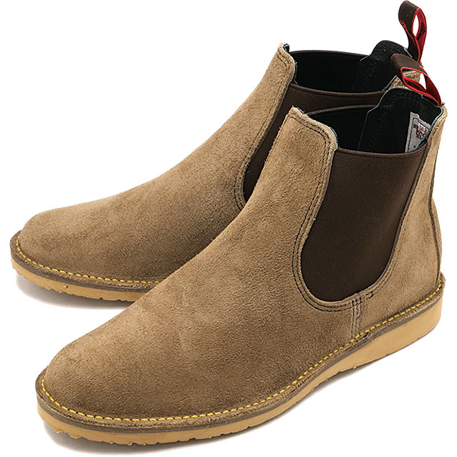 返品交換送料無料 レッドウィング REDWING ブーツ メンズ ウィークエンダー チェルシー [3129 SS26] WEEKENDER CHELSEA 靴 Dワイズ サイドゴアブーツ ベージュ サンドストーン・モハヴェ 正規取扱店