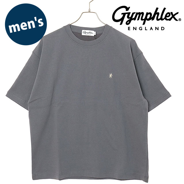 ジムフレックス Gymphlex メンズ クルーネック プルオーバー ショートスリーブ [#GY-C0541 KTS SS26] CREW NECK PULLOVER S/S トップス カットソー 半袖 おしゃれ スポーツファッション グレー GREY(BEIGE) 【メール便可】 正規取扱店｜mischief シューズ＆アパレル