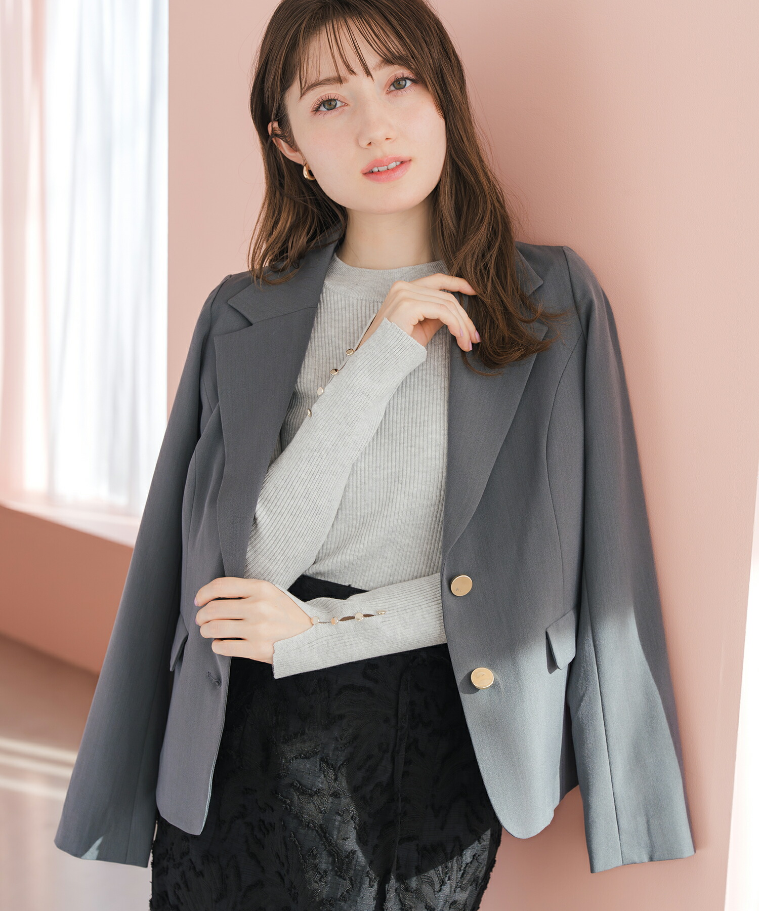 【20%OFF】【2026春夏アイテム】シングルテーラードジャケット/MM538504 ミッシュマッシュ ブレザー セレモニー オケージョン お呼ばれ 羽織り ライトアウター 8,351円