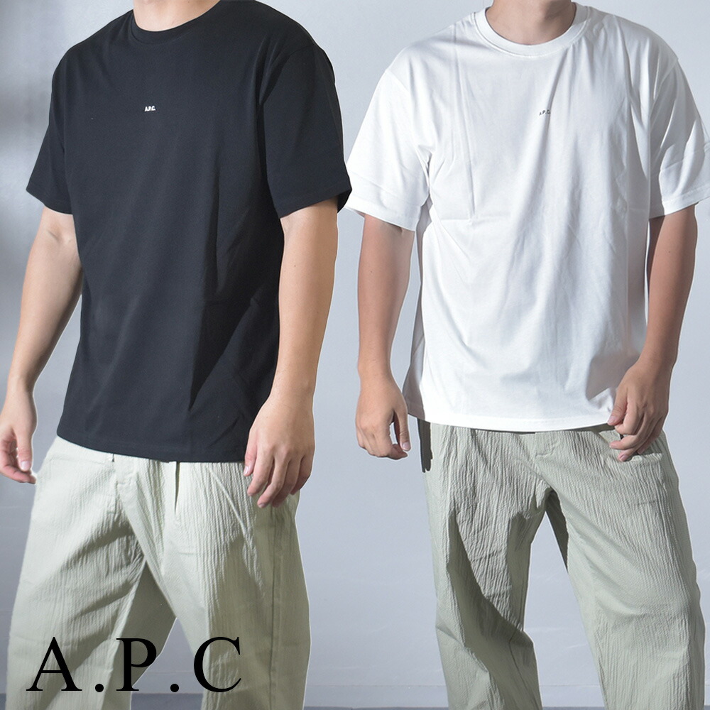 ◆A.P.C◆ Tシャツ メンズ ホワイト コットン アーペーセー A.P.C. メンズ 半袖 Tシャツ トップス アパレル