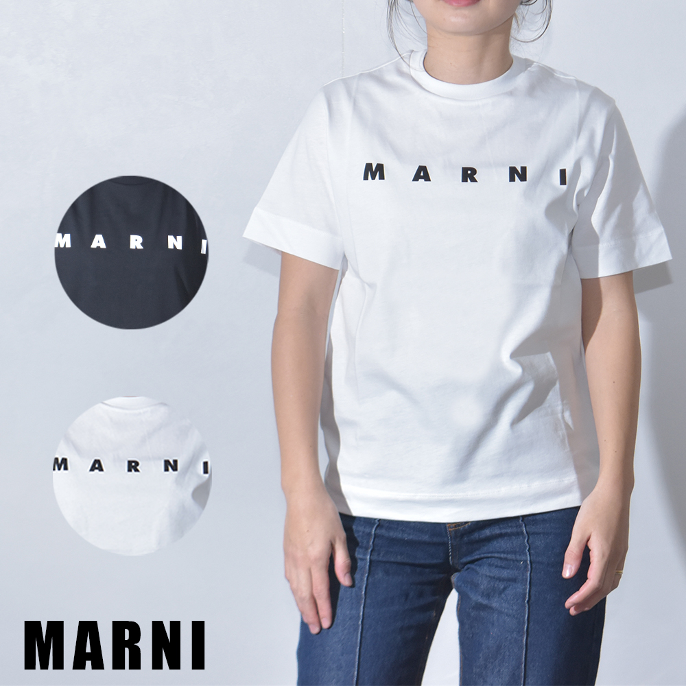 楽天市場】マルニ Tシャツ レディース 花柄 ロゴ フラワー 半袖 ブランド 綿100％ MARNI ホワイト 白 コットン THJET49EPM :  MISH 楽天市場店