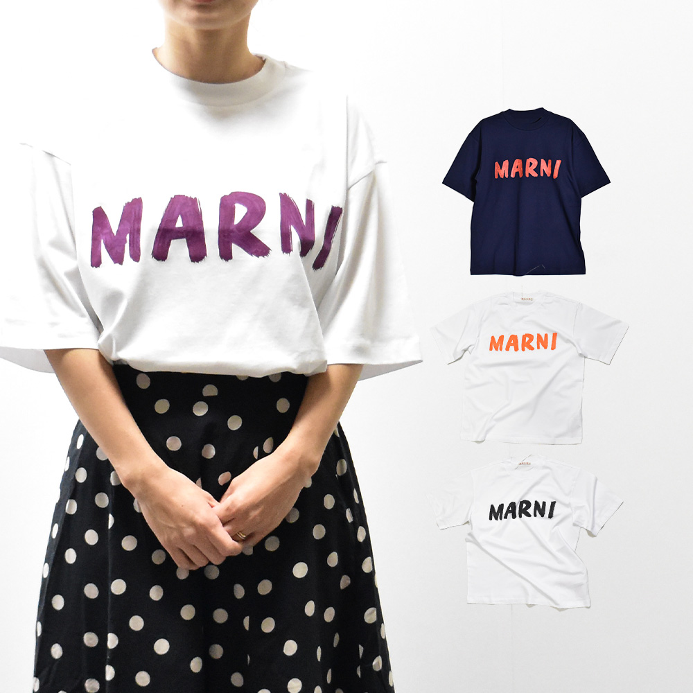 【楽天市場】マルニ Tシャツ レディース メンズ ロゴ オーバーサイズ