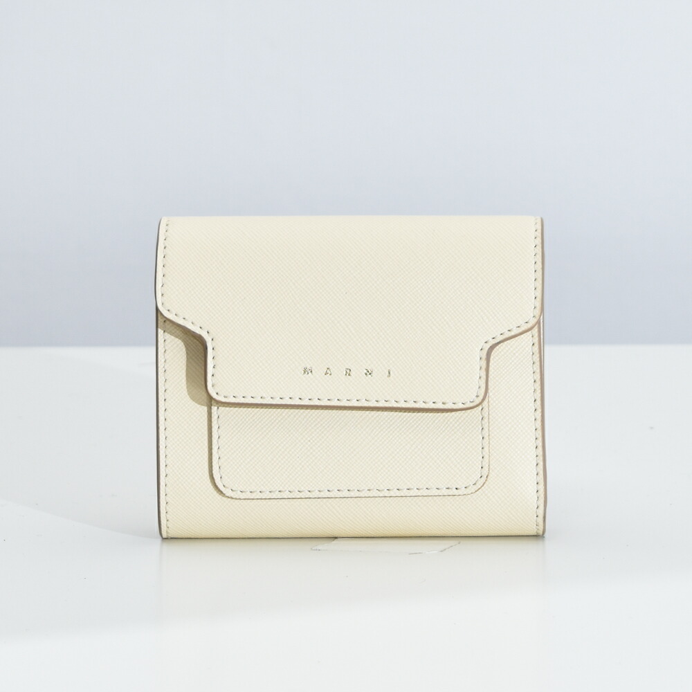 楽天市場】マルニ MARNI 2つ折り財布 小銭入れ付き ホワイト