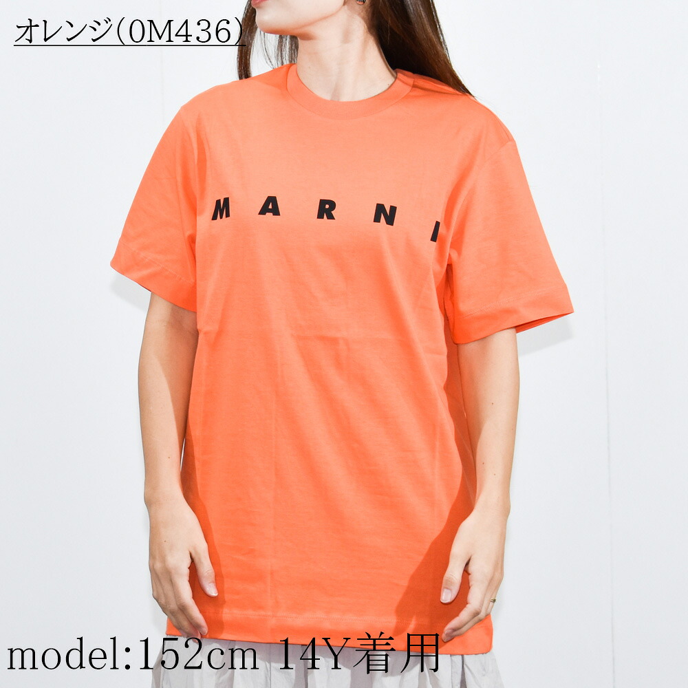 マルニ Tシャツ レディース ロゴ 半袖 ブランド 親子リンクコーデ お 