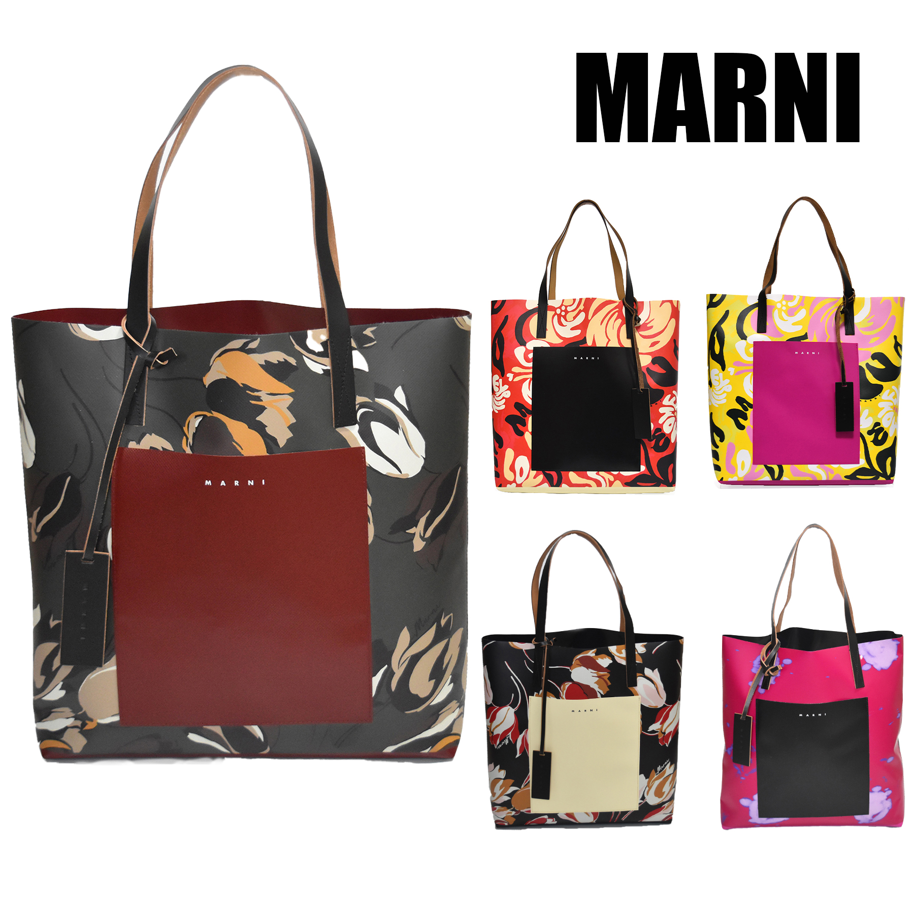 楽天市場】マルニ トートバッグ レディース MARNI バッグ ブランド PVC