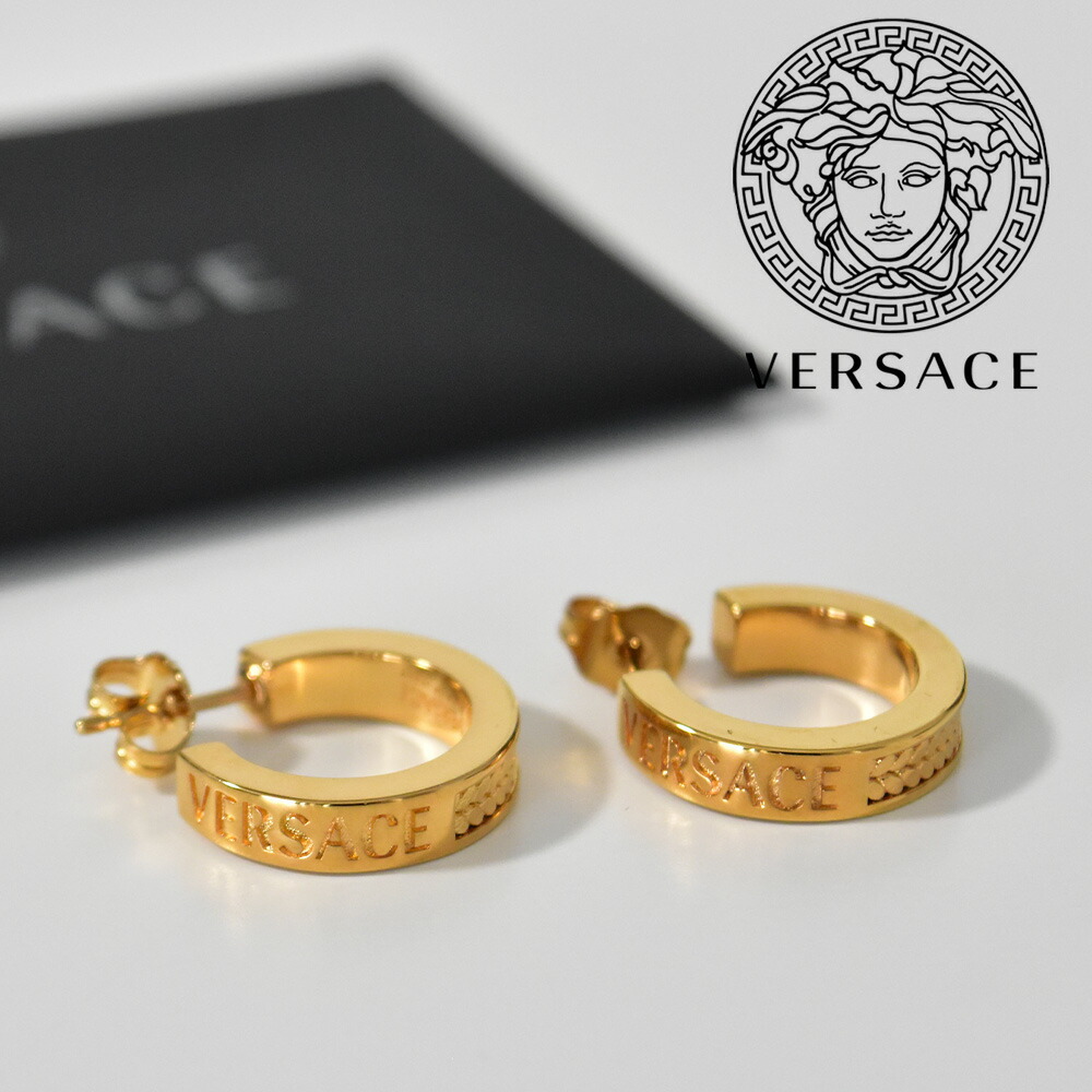 少量生産 *VERSACE*ゴールド クリスタル ピアス 人気 - avante.org.br