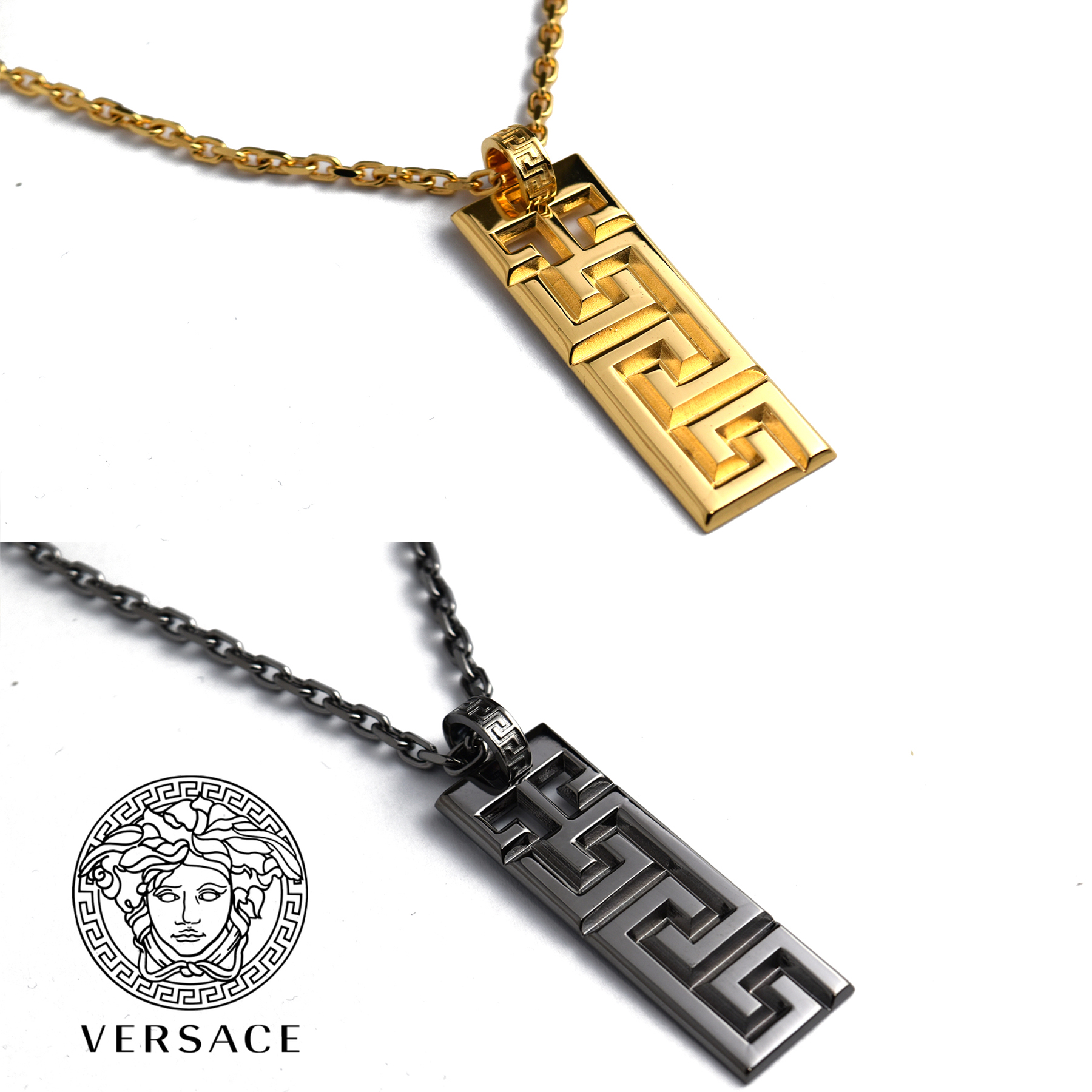 ヴェルサーチ】ゴールド Varsity ネックレス (VERSACE/ネックレス