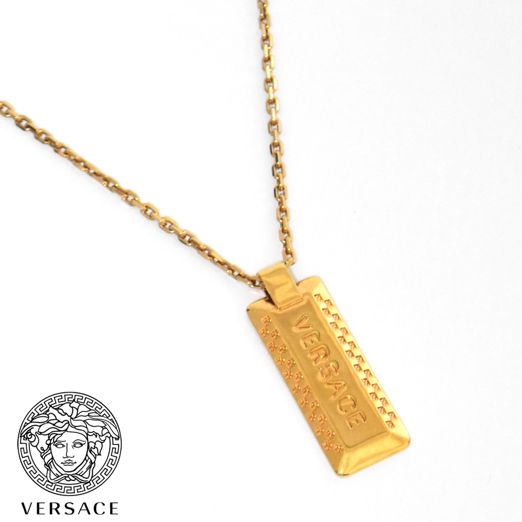 VERSACE グリークネックレス ビジュー ヴェルサーチ メンズ ユニ