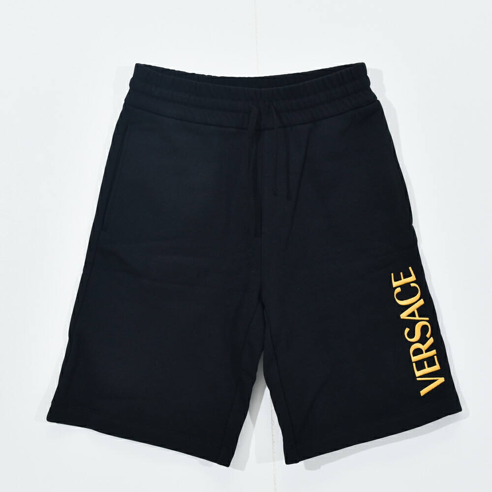 ヴェルサーチ スウェットパンツ メンズ ハーフパンツ ハーフショーツ 刺繍ロゴ VERSACE 1011846
