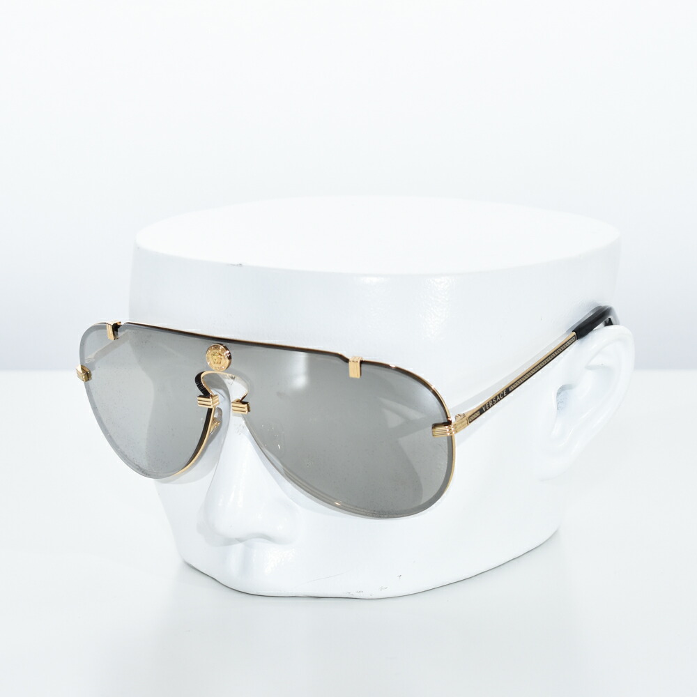 楽天市場】ヴェルサーチ サングラス メンズ ミラー ゴールド VERSACE