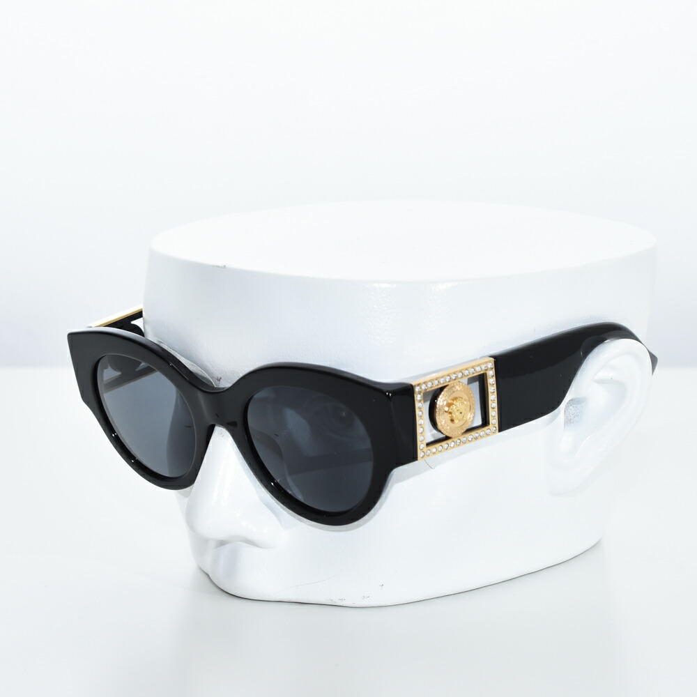 楽天市場】ヴェルサーチ サングラス レディース グリーク ゴールド