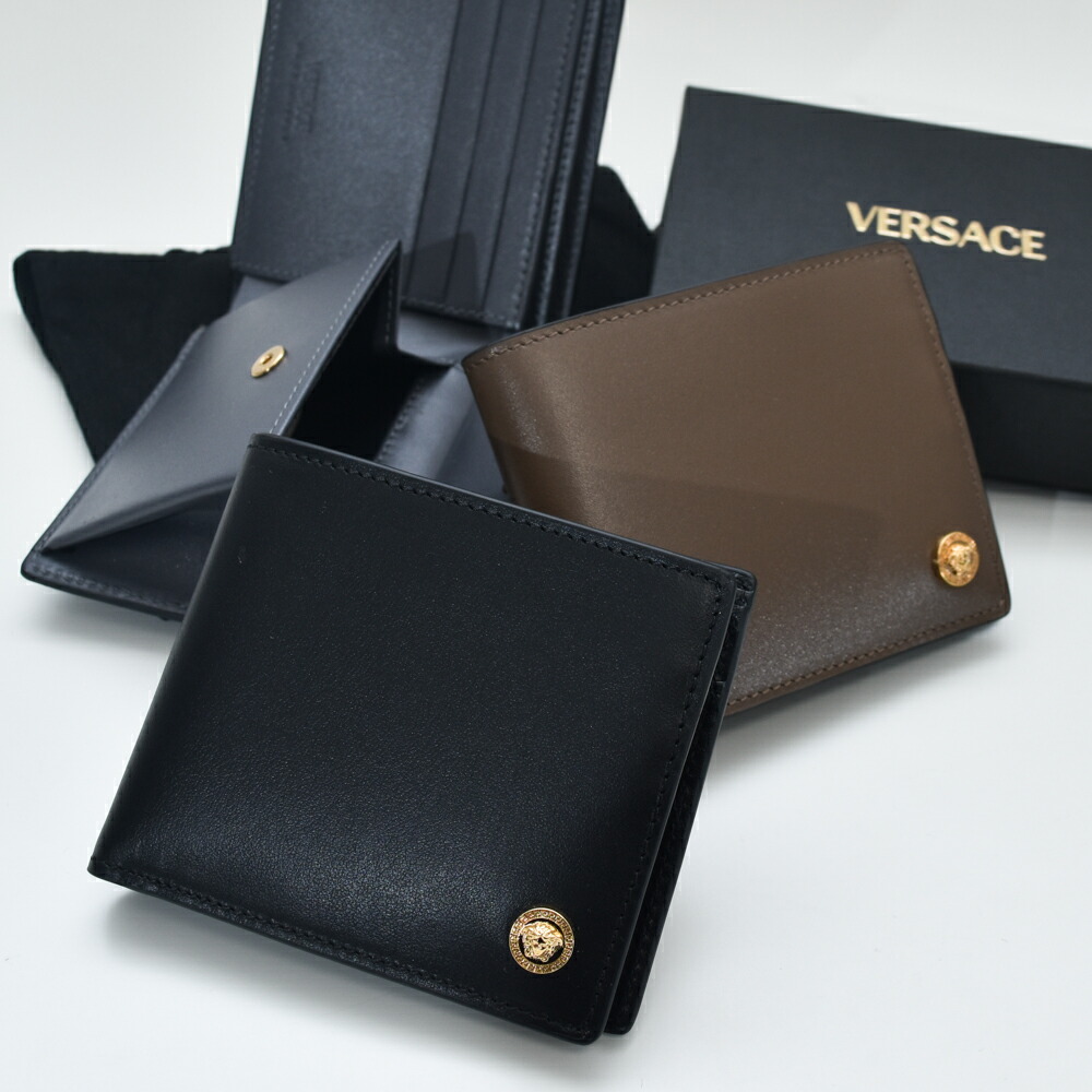 楽天市場】ヴェルサーチ 財布 2つ折り財布 メンズ VERSACE 本革 革