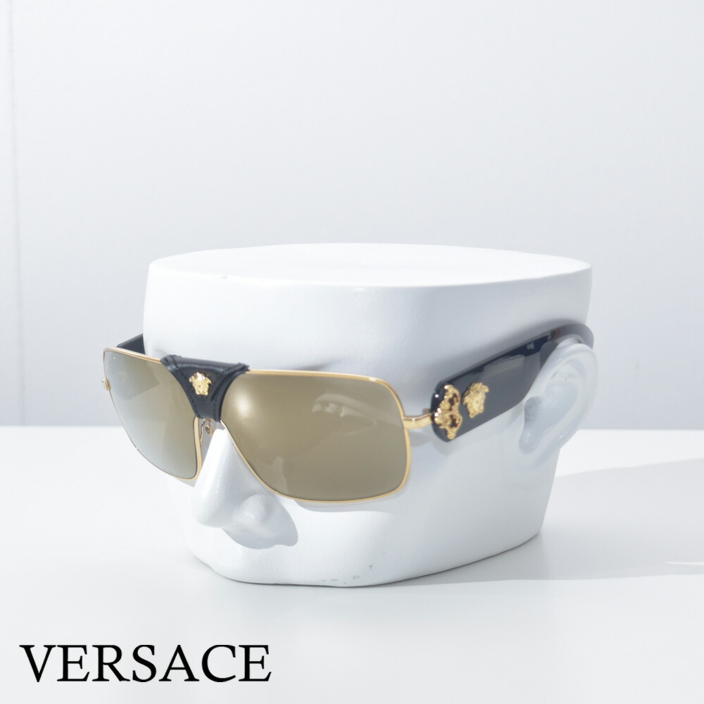 楽天市場】ヴェルサーチ サングラス メンズ ブランド メタル ゴールド メデューサ VERSACE ハイブランド ベルサーチ  2255-O10026G63 : MISH 楽天市場店