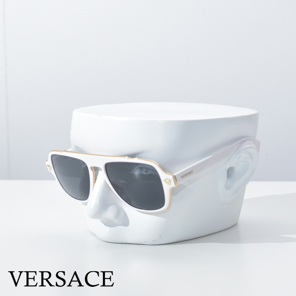 【楽天市場】ヴェルサーチ サングラス メデューサ ホワイト ゴールド メンズ VE4391 401/87 VERSACE ブランド ハイブランド 白  ベルサーチ : MISH 楽天市場店