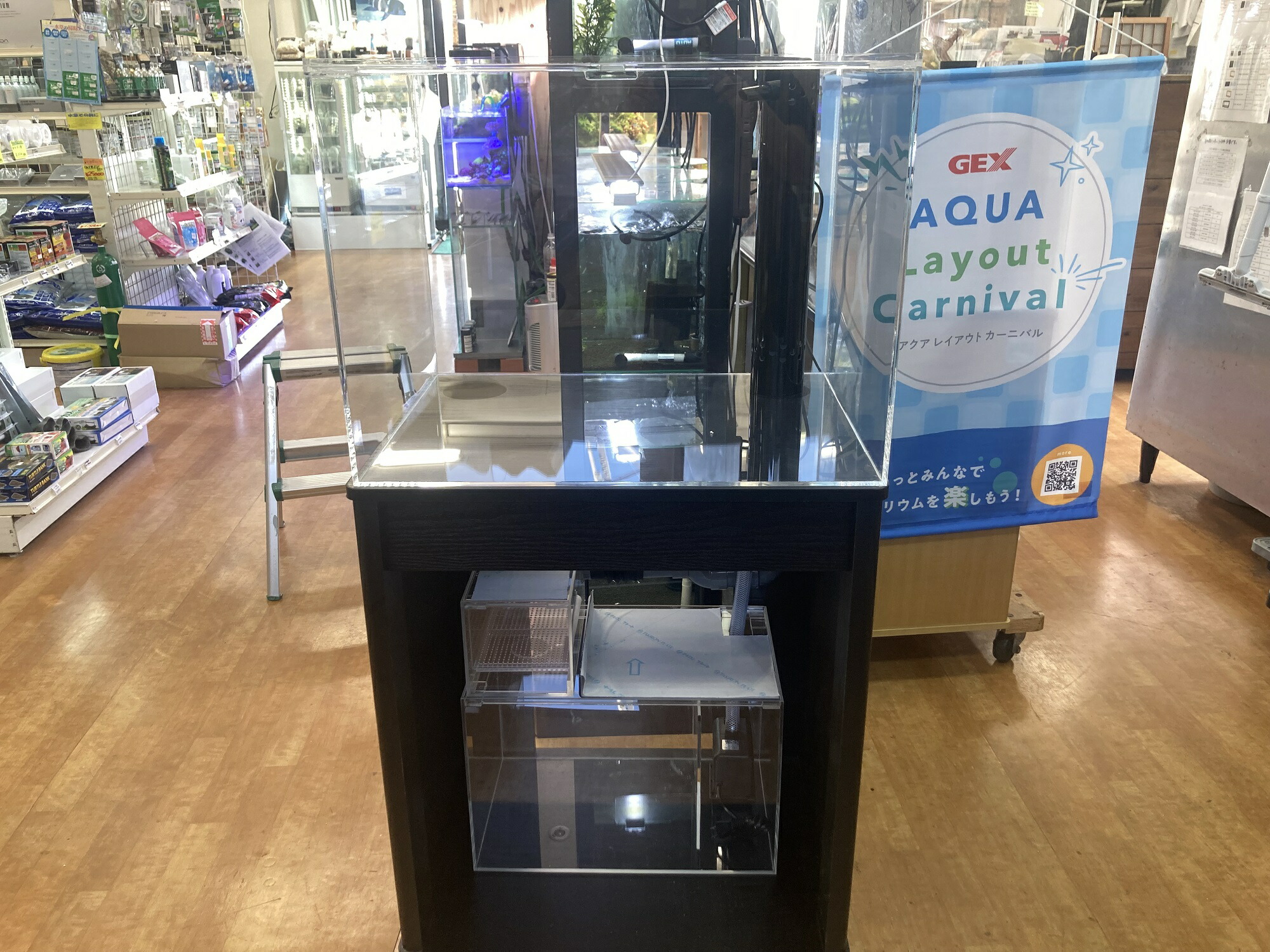 （水槽本体）ネプチューンキューブ 背面濾過水槽 60cm ネプチューンキューブW60 | 海水魚・サンゴ飼育に最適な60cm背面