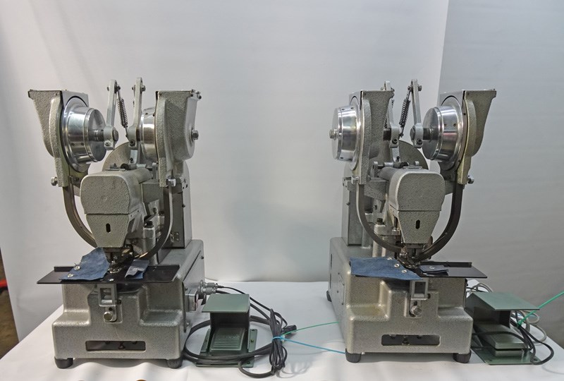 【中古】 KANE-M APM-5000 名取り草打ち機 2台仕掛ける 牡・刃針での組売り ミシン-電動ミシン
