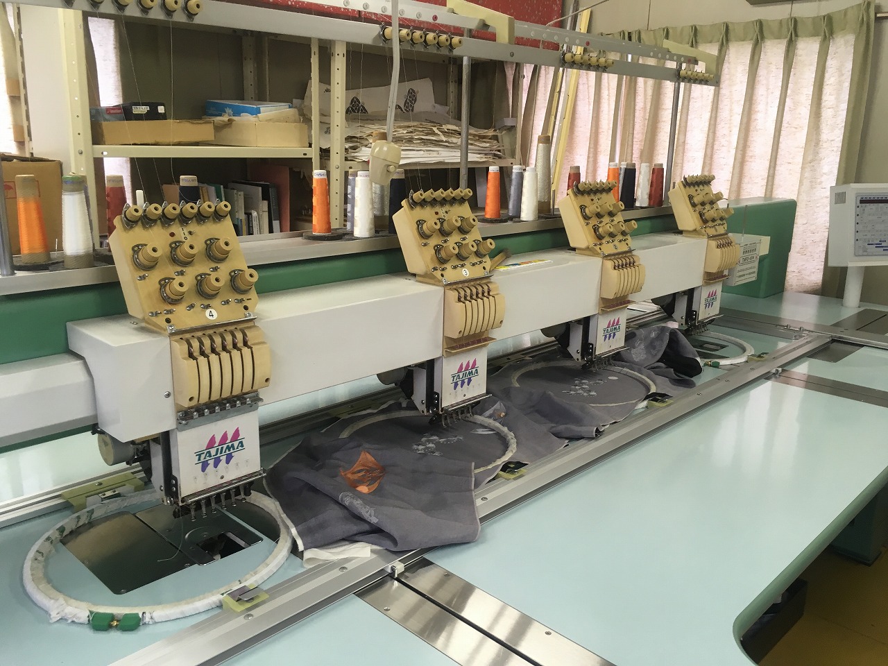 【中古】タジマ モデルNO TMFD-604s型　刺繍ミシン　多頭　刺しゅう　弊社倉庫渡し価格｜ミシン屋さん3号店