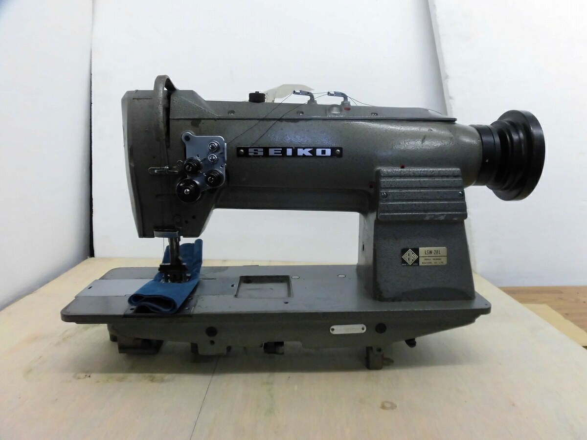 【中古】 セイコー　SEIKO　日本製 ２本針総合送りミシン。モデルNO&minus;LSW-28Lミシン頭部のみ。針幅２５ｍｍ「１インチです。」｜ミシン屋さん3号店