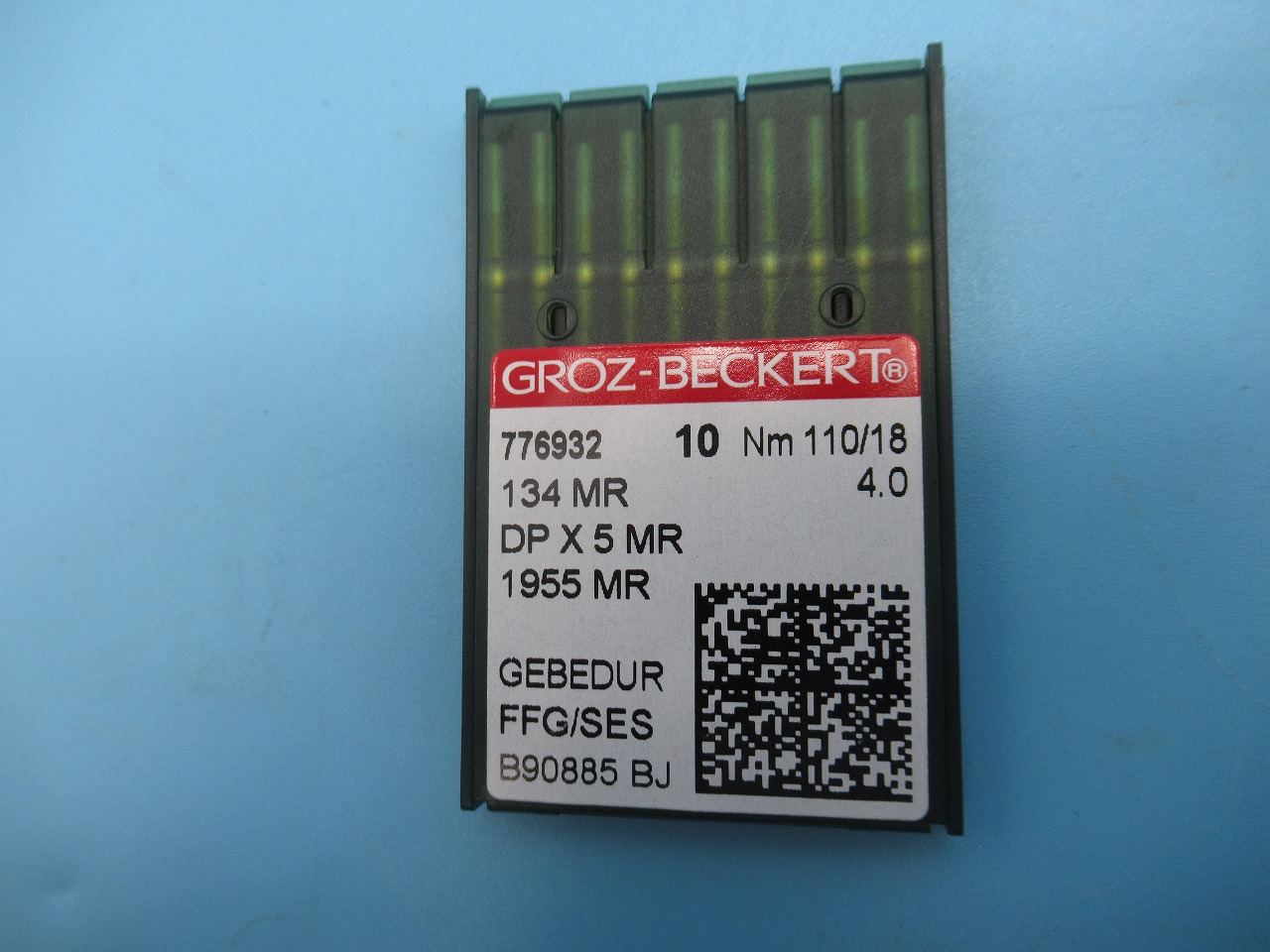 594円 人気大割引 グロッツ ベッケルトGROZ-BECKERT ミシン針 110 18 4.0134 MR1955 MRDP X5 MR  チタンコーティング金色