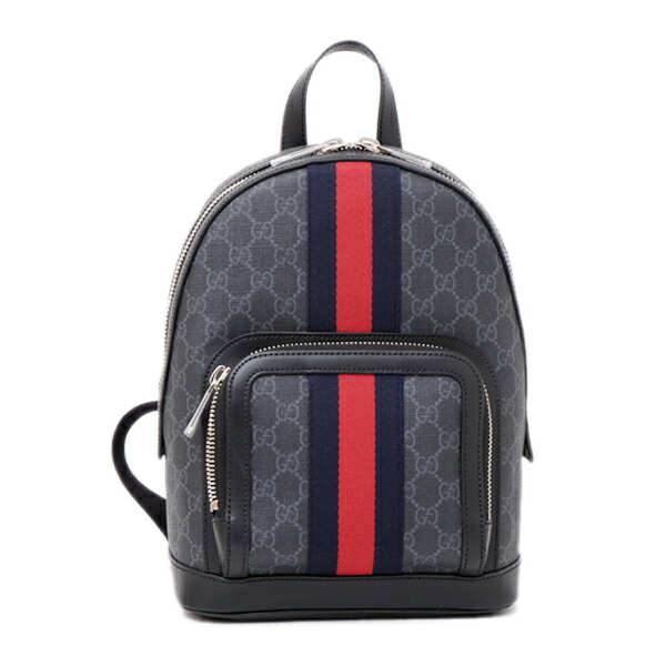 楽天市場 グッチ Gucci スモール Ggスプリーム バックパック リュックサック バッグ グレー ブラック メンズ 92tan 1071 ブランドジュエリー京都楽天市場店