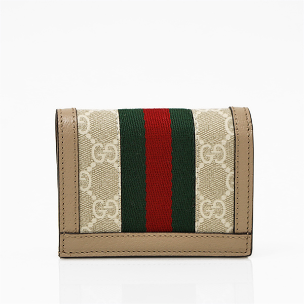 GUCCI 二つ折り財布 オフィディア ベージュ＆ブルー 小物 折り財布