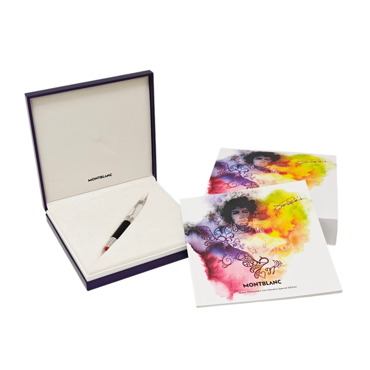 モンブラン MONTBLANC グレートキャラクターズ ジミ・ヘンドリックス スペシャルエディション ローラーボール ボールペン ブラック×シルバー 筆記具 限定品 128845|ブランドジュエリー京都店