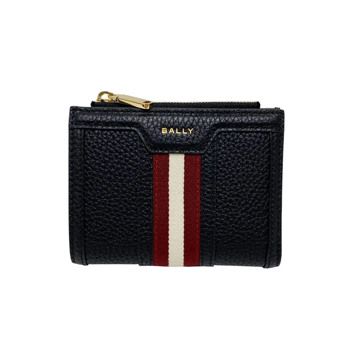 現行・極美品✨ BALLY バリー 折り財布 コンパクトウォレット レザー Bally - BALLY バリー グレージュ系 ニュアンスカラー 二つ折り