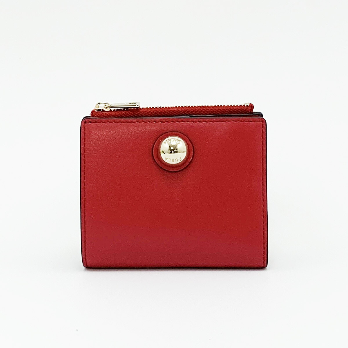 【在庫一掃】フルラ FURLA スフェラ SFERA S COMPACT BIFOLD SLIM レザー コンパクト ウォレット 二つ折り財布 折財布 レッド系 [レディース] WP00458 AX0733 1007 2673S｜ブランドジュエリー京都店 13,172円