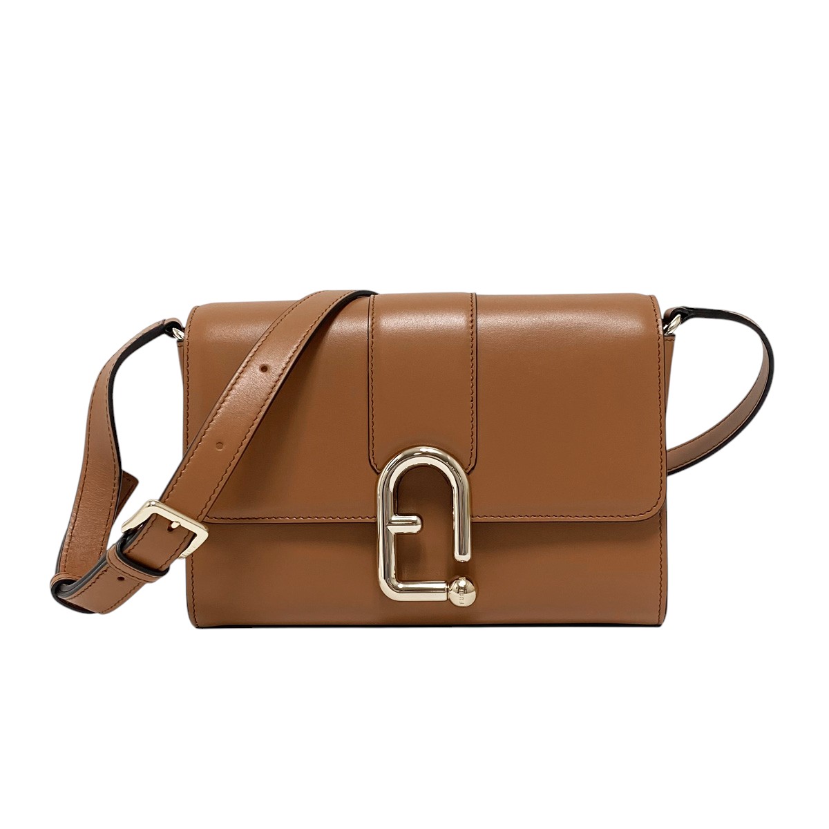 フルラ FURLA URBAN S CROSSBODY レザー クロスボディ ショルダーバッグ ポシェット ブラウン系 [レディース] WB01683 BX3346 1007_RY000 BRANDY｜ブランドジュエリー京都店