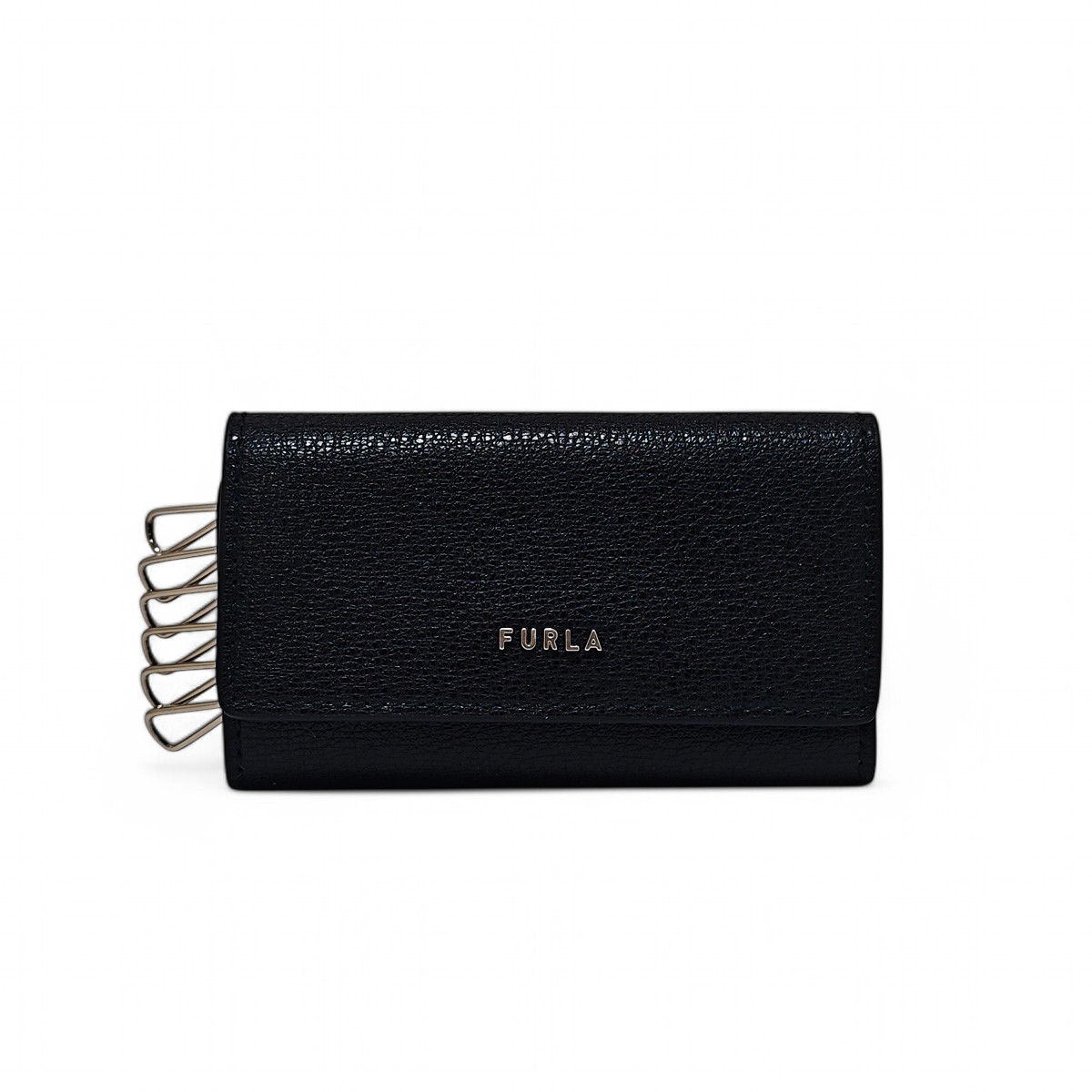 FURLA 黒 レザー キーケース フルラ FURLA キーケース カメリア ブラック レディース FURLA