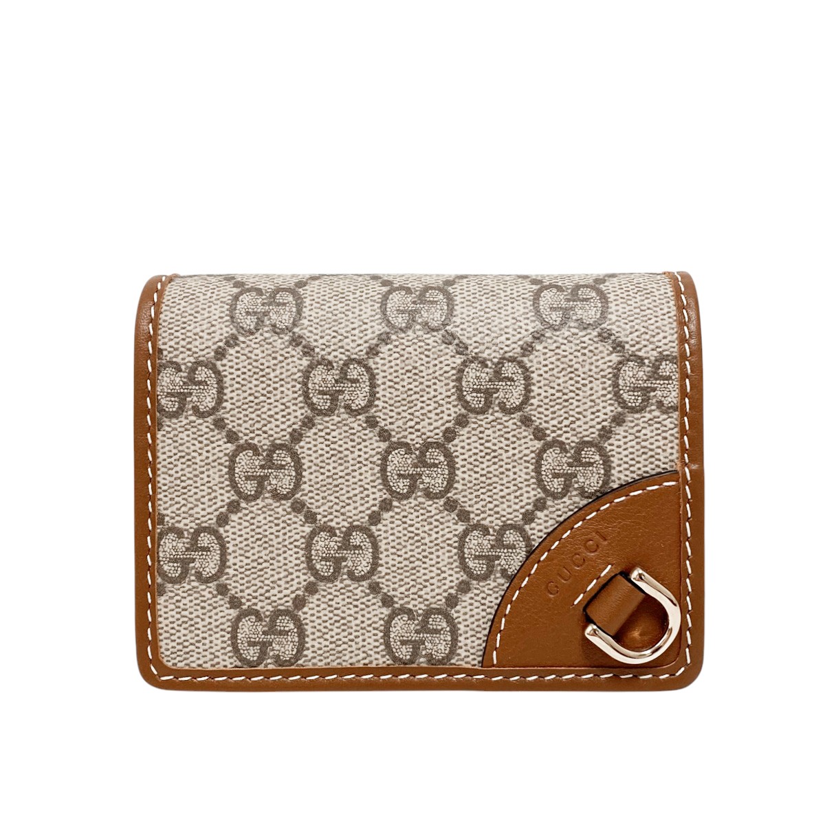 折りたたみ財布 GUCCI GUCCI BLONDIE FLAP WALLET GUCCI グッチ ブロンディ BLONDIE レザー 小銭入れ付き 二つ折り