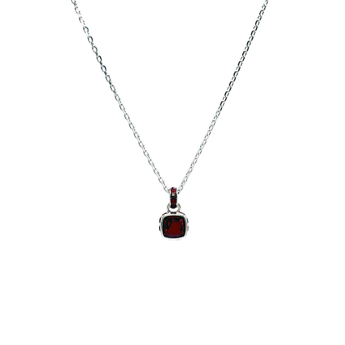 【ラスト1点！】スワロフスキー SWAROVSKI バースストーン Birthstone 誕生石 1月 ペンダント ネックレス アクセサリー クリスタル レッド [レディース] 5651709｜ブランドジュエリー京都店