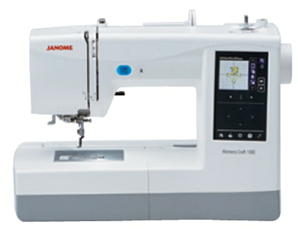ジャノメミシン （JANOME）電子計算機ミシン【記憶装置手工芸品100E】縫い専用ミシン【貨物輸送無料】\u003cBR\u003e\u003cBR\u003e●文字記号縫い書体（17源流）●律動的な調子式縫い社会的単位●下糸を引き上げずに縫えるクイック下糸書き割り●盛りだくさんなまとめ上げる役立つこと●見やすく晴れ晴れしいな色合い液晶