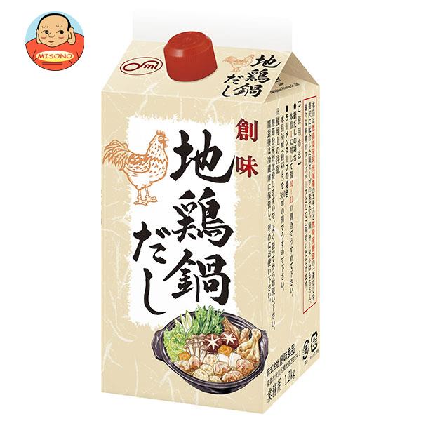 創味食品 創味 地鶏鍋だし 1.2紙パック×6本入× 2ケース 送料無料 一般食品 調味料 つゆ 希釈用 鍋つゆ 100％安い