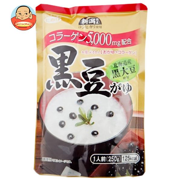 [ポイント5倍！4/10(金)1時59分まで全品対象エントリー&購入]ヒカリ食品 黒豆がゆ コラーゲン入り 250gパウチ×24個入×(2ケース)｜ 送料無料