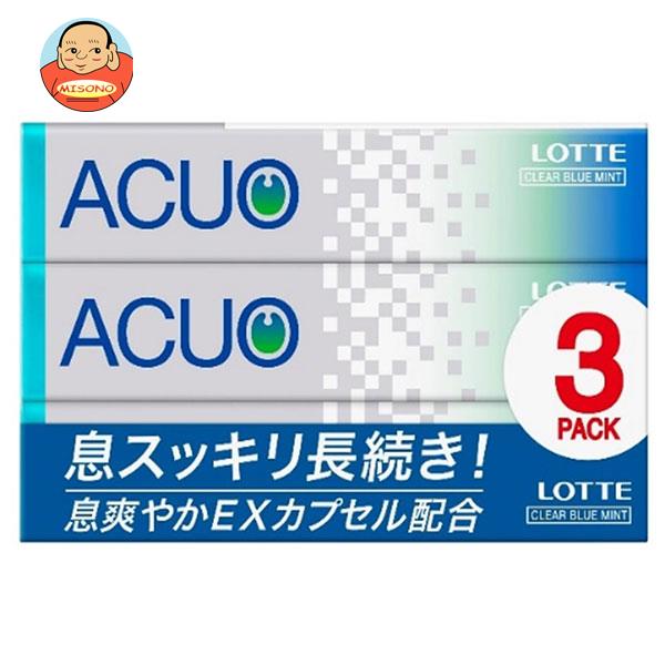 年中無休 ロッテ ACUO アクオ クリアブルーミント 3P×10個入 送料無料