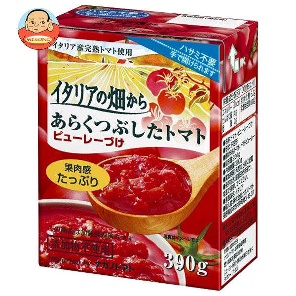 [ポイント5倍！5/27(火)1時59分まで全品対象エントリー&購入]ナガノトマト イタリアの畑から あらくつぶしたトマト ピューレーづけ 390g×12箱入×(2ケース)｜ 送料無料 トマトピューレ トマトソース 調味料