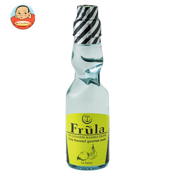 友桝飲料 フルーラ ラフランス 200ml瓶×30本入×(2ケース)｜ 送料無料 サイダー ソーダ 炭酸 スパークリング ラフランス