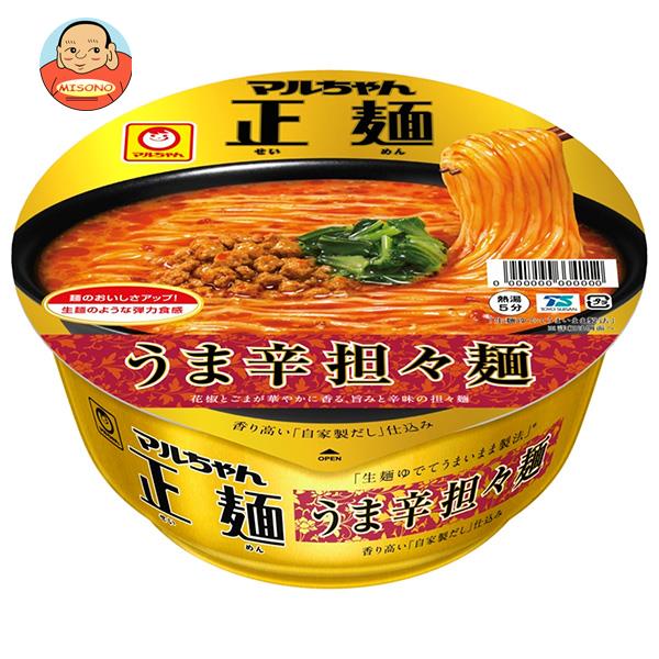 麺類様 楽天市場】東洋水産 マルちゃん正麺 カップ うま辛担担麺 126g×12個入