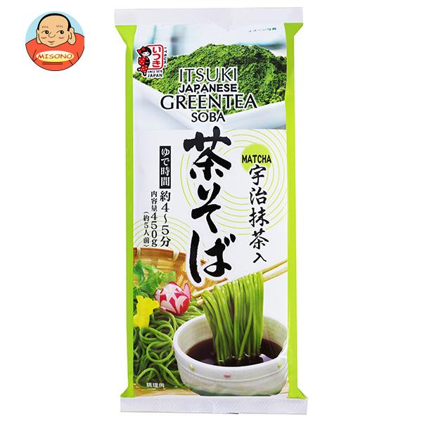 [ポイント5倍！4/10(金)1時59分まで全品対象エントリー&購入]五木食品 茶そば 450g×20袋入｜ 送料無料 そば 乾麺 袋麺 ソバ 蕎麦 宇治抹茶 五木