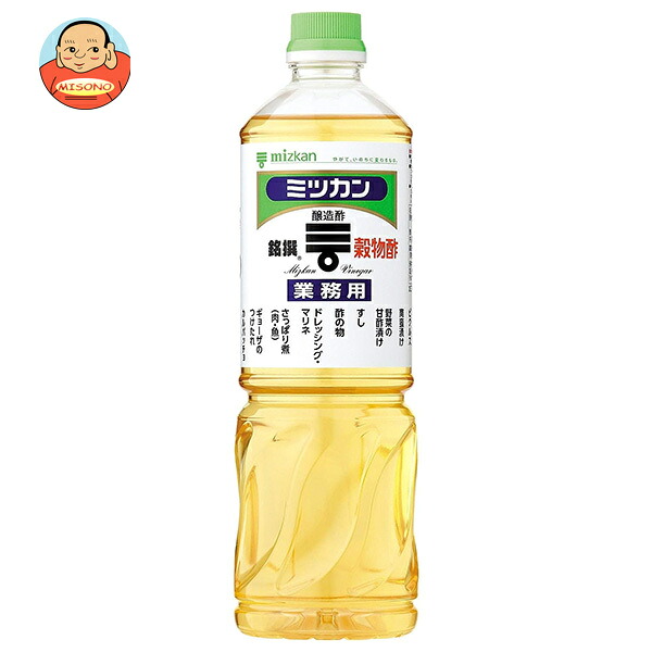[ポイント5倍！7/26(日)1時59分まで全品対象エントリー&購入]ミツカン 穀物酢(銘撰) 1Lペットボトル&times;12本入&times;(2ケース)｜ 送料無料 MIZKAN 酢 穀物酢 PET｜飲料 食品専門店 味園サポート