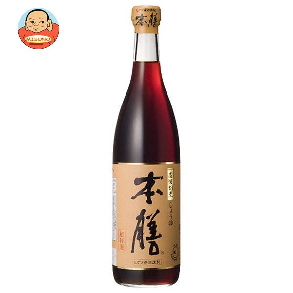 [ポイント5倍！4/17(金)9時59分まで全品対象エントリー&購入]キッコーマン ヒゲタ 高級割烹しょうゆ本膳 720ml瓶×6本入×(2ケース)｜ 送料無料 調味料 瓶 醤油 しょうゆ