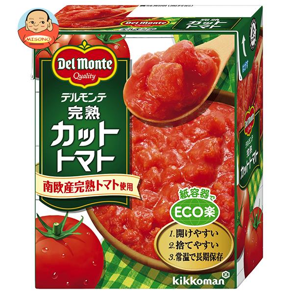 [ポイント5倍！5/27(火)1時59分まで全品対象エントリー&購入]デルモンテ 完熟カットトマト 388g紙パック×12個入×(2ケース)｜ 送料無料 ケチャップ 調味料 カットトマト 完熟トマト