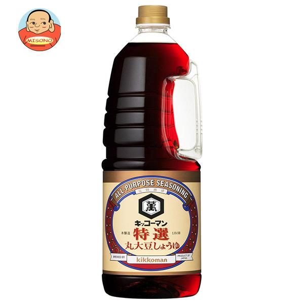 キッコーマン 特選丸大豆しょうゆ 1.8Lペットボトル×6本入×(2ケース)| 送料無料 調味料 濃口 醤油 業務用 ハンディペット