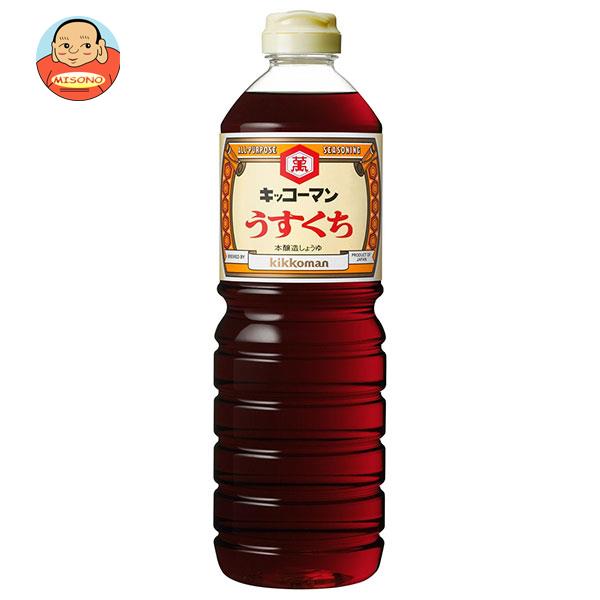 [ポイント5倍！4/10(金)1時59分まで全品対象エントリー&購入]キッコーマン うすくちしょうゆ 1Lペットボトル×6本入×(2ケース)｜ 送料無料 調味料 醤油 薄口